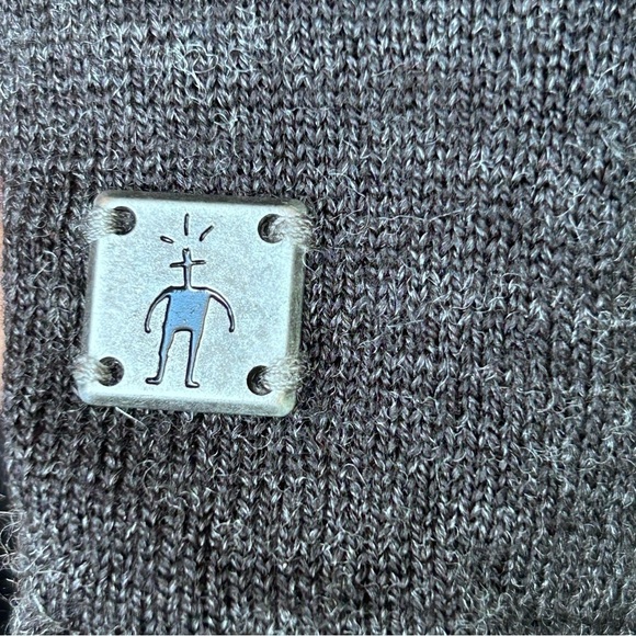 SMARTWOOL Sweater Charcoal Gray Merino Casual Pullover 1/2 Zip Outdoor X-Large - Picture 7 of 8